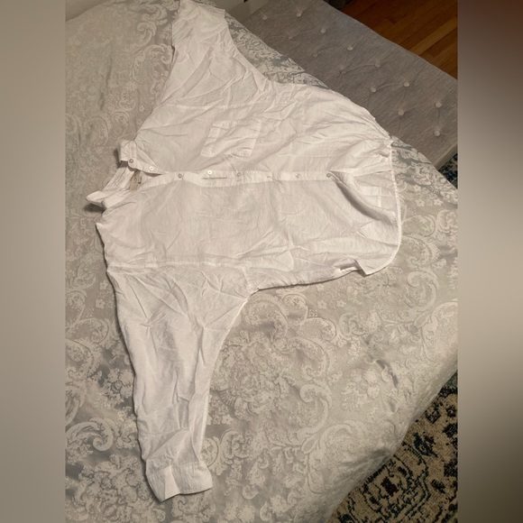 LOFT large dolman sleeve blouse, white - Picture 3 of 7